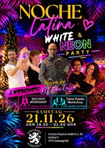 21/11/26-NOCHE LATINA-WHITE&NEON PARTY