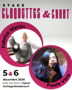 Stage de Claquettes & Chant avec le champion du monde Fabrice Martin