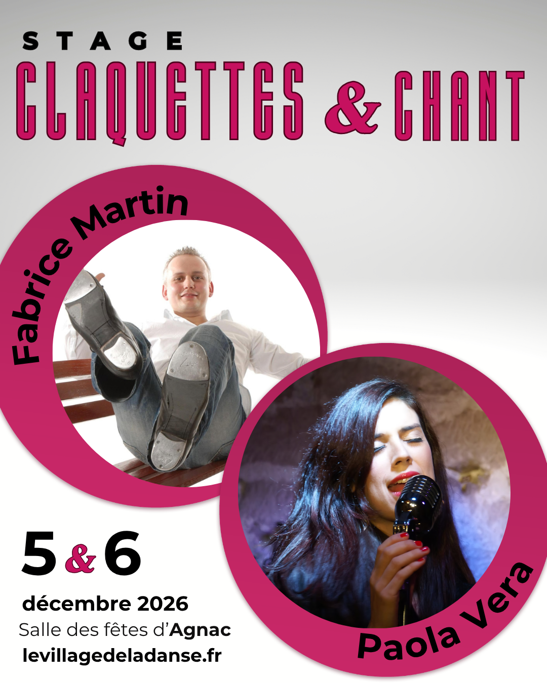 Stage de Claquettes & Chant avec le champion du monde Fabrice Martin