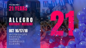 ALLEGRO BIRTHDAY WEEKEND | OCT 16/17/18 🎊