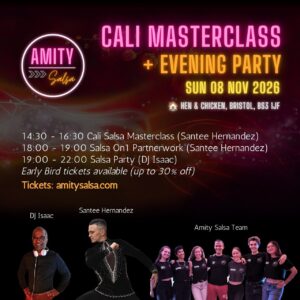 Amity Salsa Party @ Hen and Chicken (Sun 08 Nov 2026) – Masterclass & Party with Santee Hernandez