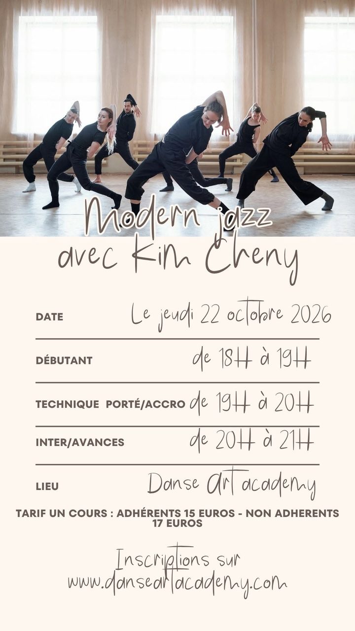 Atelier de danse Modern jazz en octobre