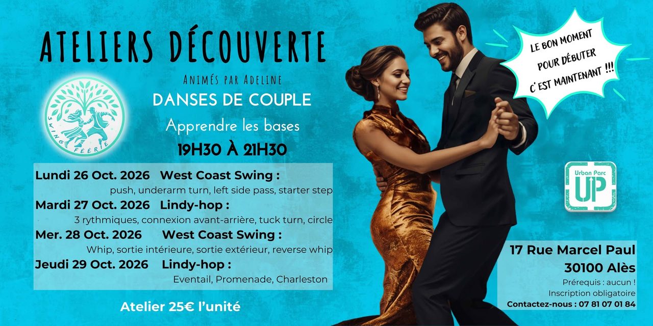 Ateliers découverte WCS et Lindy-hop