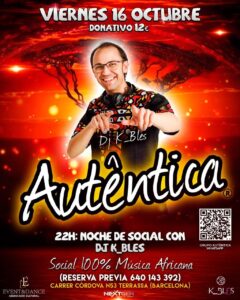 Autêntica n53 con DJ K_BLES – VIERNES 16/10/2026
