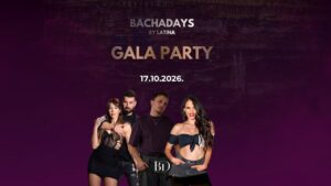 BACHADAYS GALA PARTY 17.10.2026. | ILICA 16, OUT PRVI KAT | 22:00-04:00H