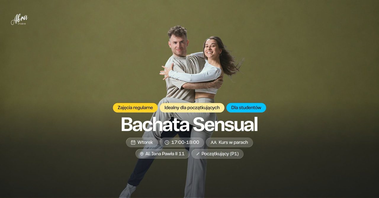 Bachata Sensual dla Studentów z Natalią & Pawłem poziom początkujący (P1) – NABÓR DLA PARTNEREK
