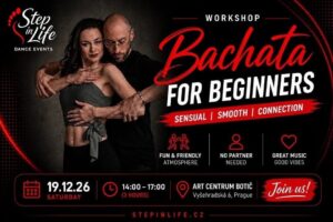 ❤️ Bachata Sensual – Sobota 19.12. | 14:00-17:00 Pro začátečníky a mírně pokročilé
