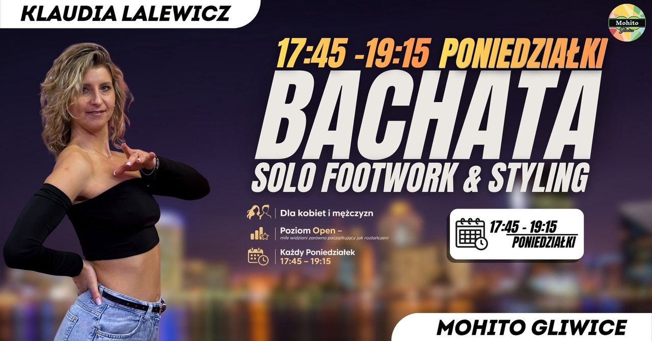 Bachata Solo Footwork & Styling z Klaudią Lalewicz