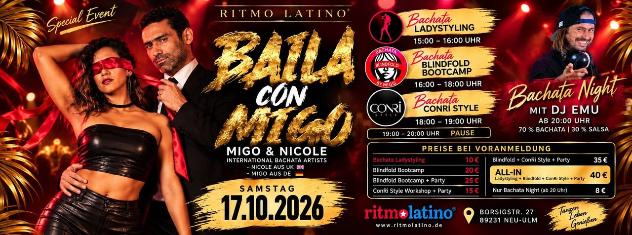 Baila con Migo – Special Event mit Migo & Nicole -Bachata