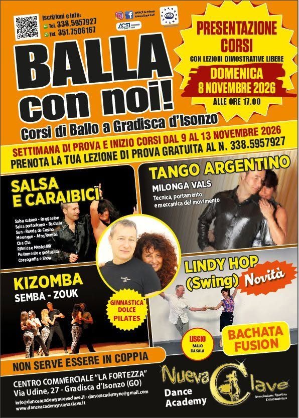 BALLA CON NOI! GIORNATA DI PRESENTAZIONE E NUOVO INIZIO CORSI