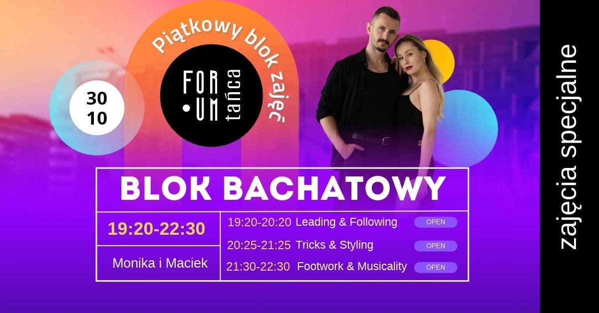 Blok BACHATOWY – piątki w Forum Tańca! | 30.10