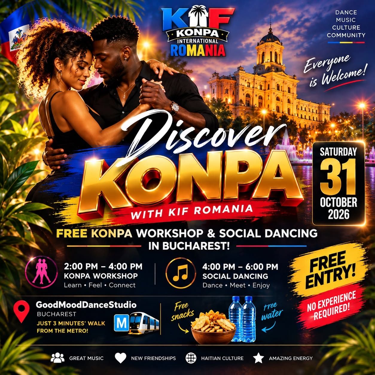 Bucharest Free Konpa Experience
