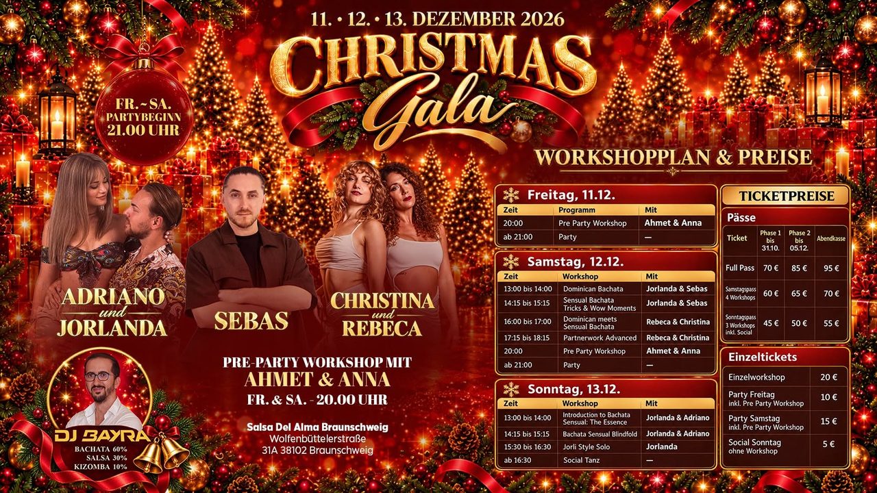 Christmas Gala 2026 Salsa del Alma Braunschweig