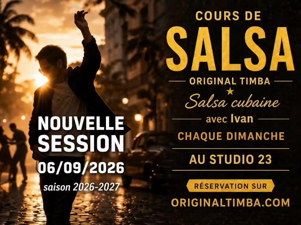 Cours de salsa à Neuilly-sur-Seine 2026-2027 / Original Timba – Studio 23