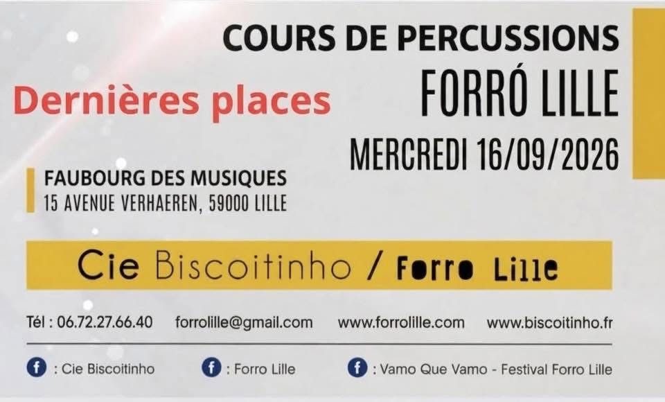 Cours percussions Forró Lille