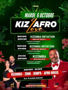Cours & Soirée Kiz Afro Love (Monkeys)