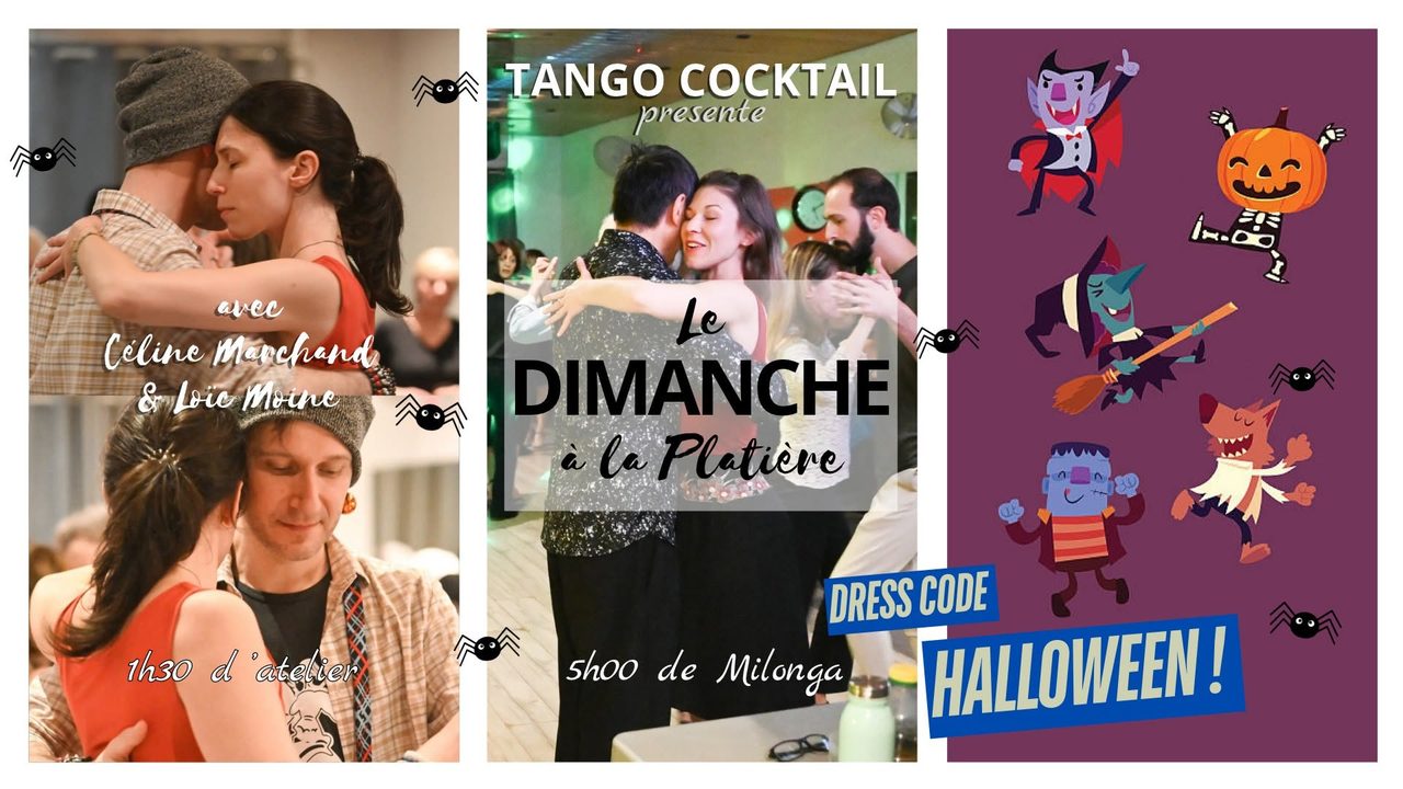 D.A.L.P. d&rsquo;Halloween : Atelier Tango avec Loïc Moine & Celine Marchand + Milonga