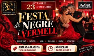 Festa Negre/Vermell. DIVENDRES BALLEM. Divendres 23 Oct 2026. Club Friendsteam