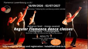 Flamenco adult: Advance : choreography every wednesday