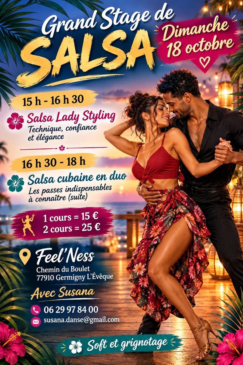 💥 Grand Stage de SALSA 💥 avec Susana 💃 Lady Styling 🕺 Salsa cubaine