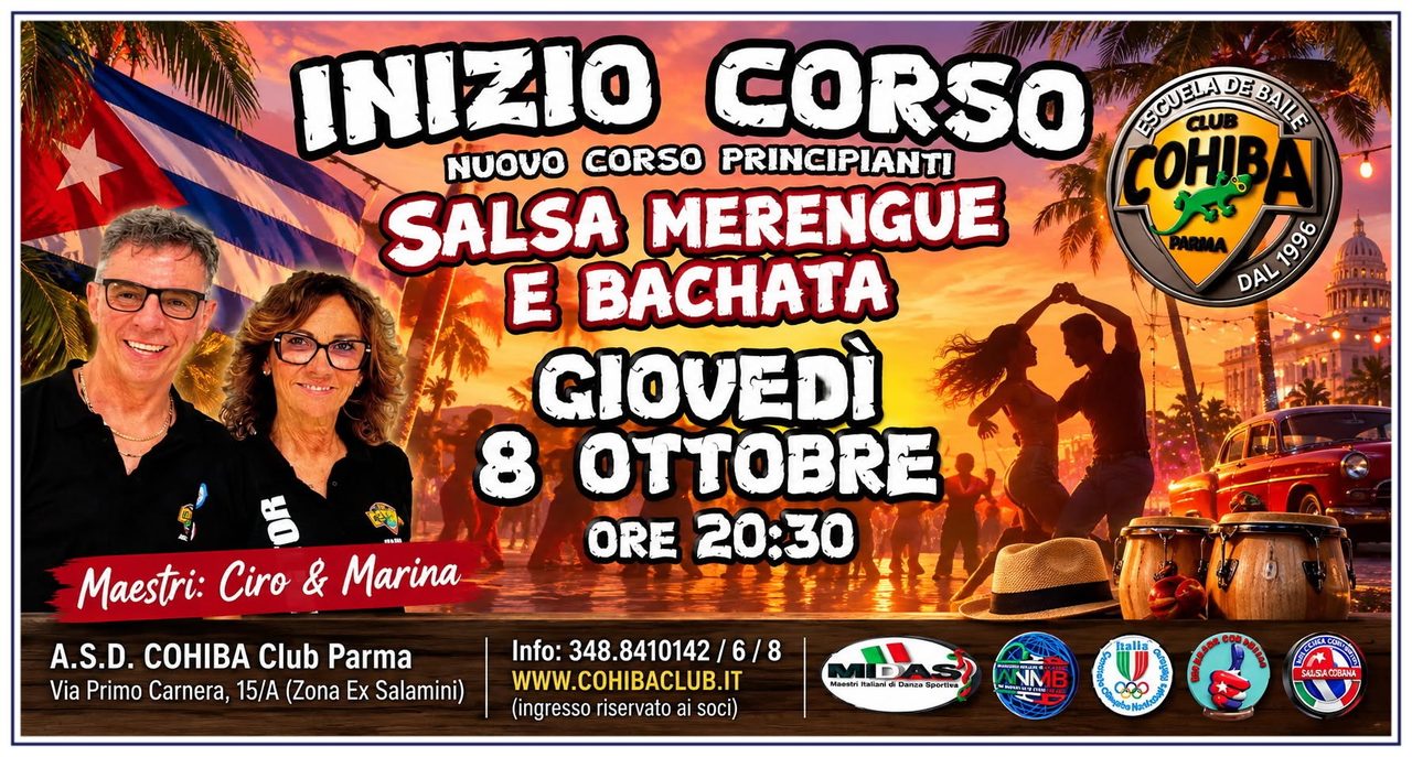 Inizia il Corso per principianti di Salsa e Bachata
