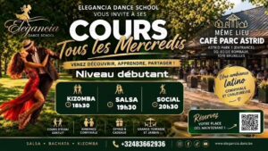 KIZOMBA & SALSA (Mercredi) ELEGANCIA SCHOOL Café Parc Astrid BRUXELLES