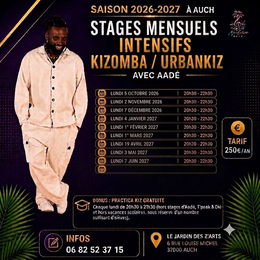 🔥 KIZOMBA / URBANKIZ avec Aadé 🔥 AfroLatino AUCH