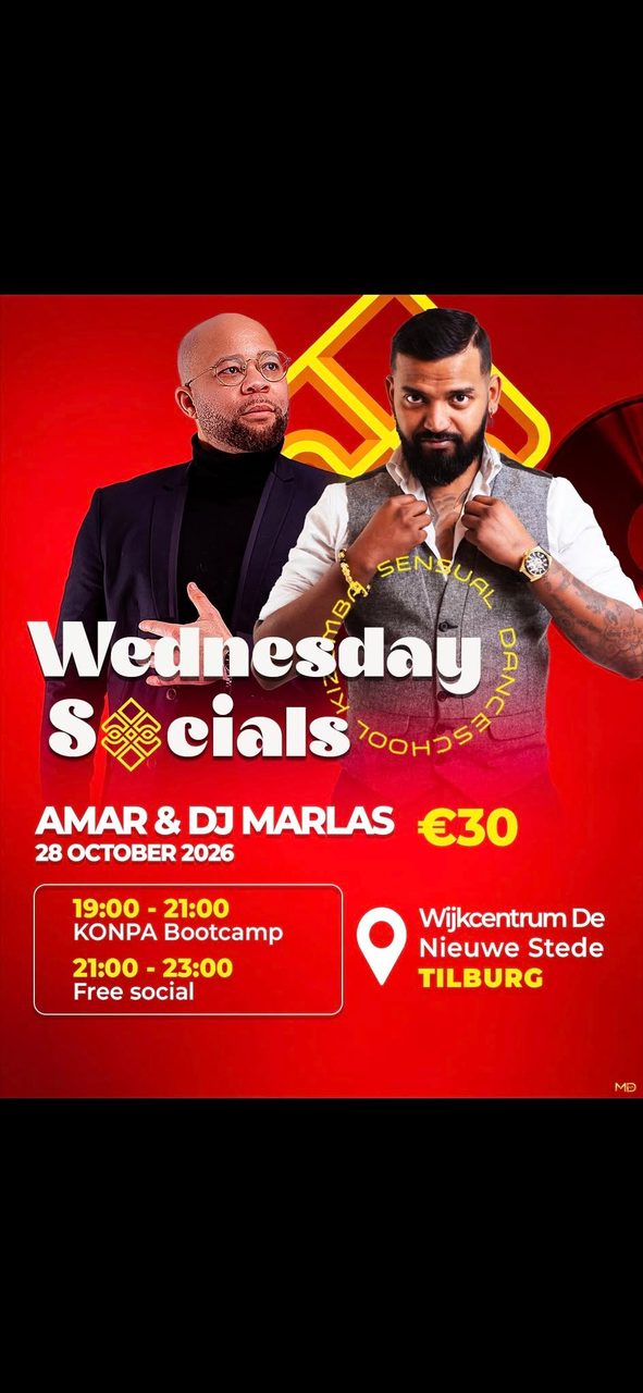 Konpa bootcamp with Amar + kizomba social