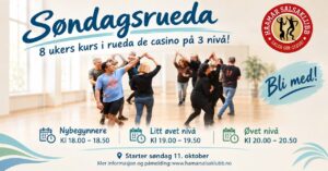 Kurs i Rueda de casino – cubansk salsa i ring – tre nivå