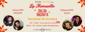 La Mensuelle Salsa/Bachata d&rsquo;Octobre