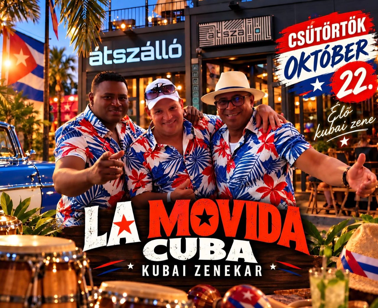 La Movida Cuba koncert és Latin buli