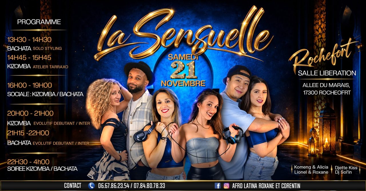 LA SENSUELLE à ROCHEFORT / Samedi 21 Novembre