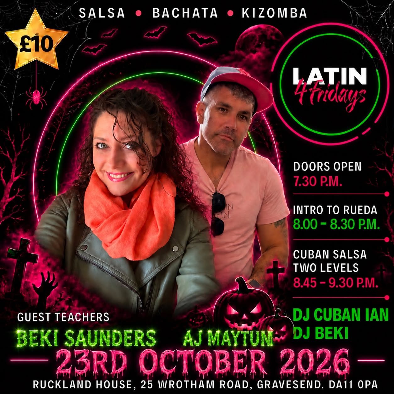 💚LATIN4Fridays OCTOBER party🩷