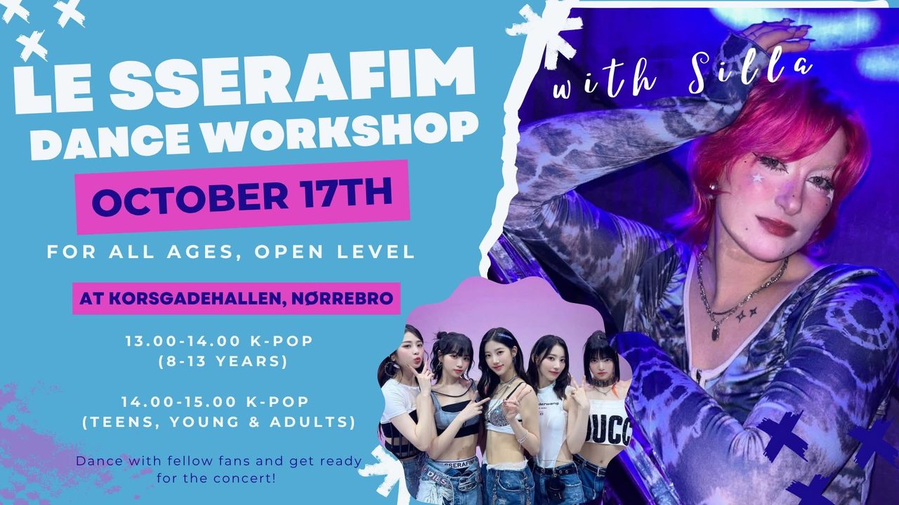 Le Sserafim K-POP dance workshop on October 17th with Silla