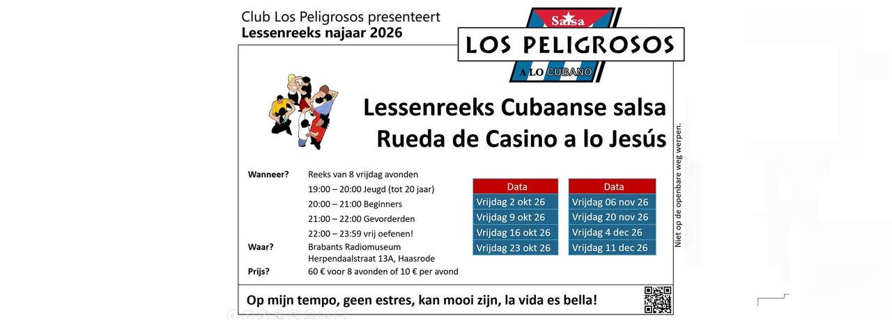 Lessenreeks Rueda de Casino najaar 2026