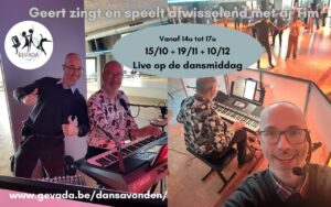 Live zang en keyboard op de dansmiddag van 15 okt