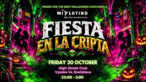 MiLatino 🎃 Fiesta en la cripta 👻 Halloween Party Bratislava 2026 | Fri, 30 Oct