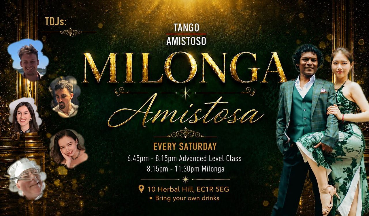 Milonga Amistosa — Saturday 17 October 2026