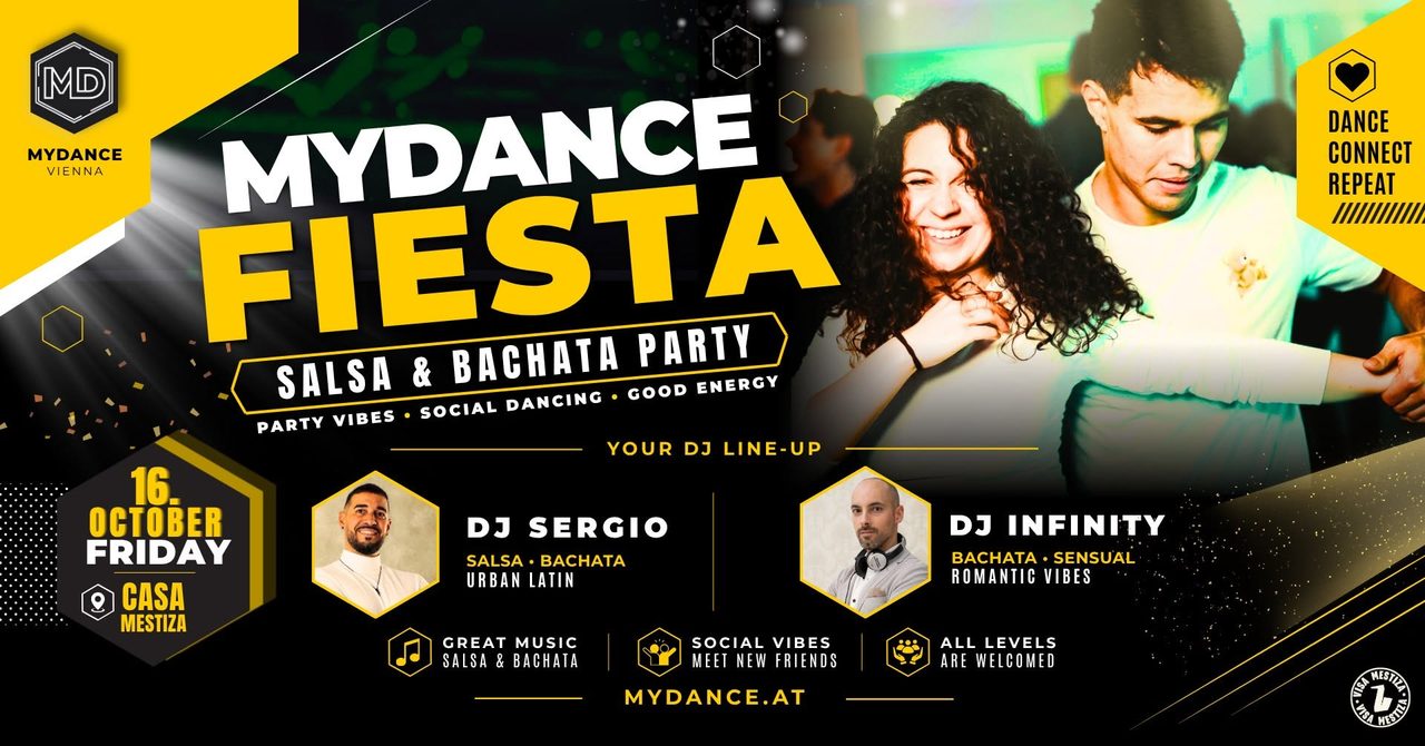 MYDANCE FIESTA – Bachata & Salsa Party | 16. OCT