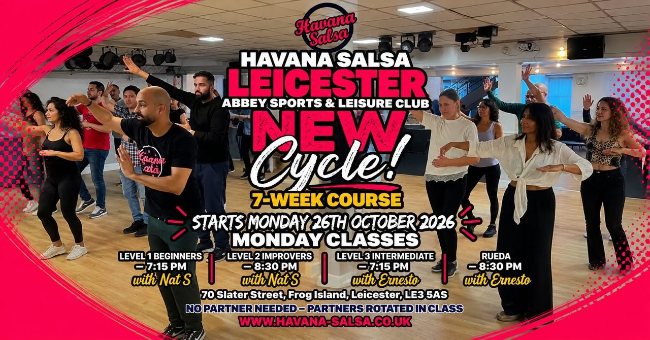 NEW 7-WEEK CUBAN SALSA COURSE IN LEICESTER | Abbey Sports | Beginners Welcome! 💃🕺