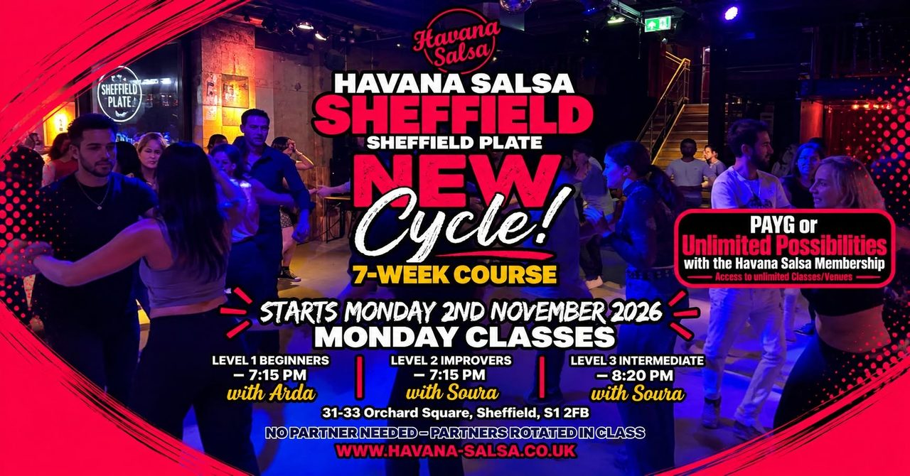 🇨🇺 NEW 7-WEEK CUBAN SALSA COURSE | SHEFFIELD CITY CENTRE | Beginners Welcome! 💃🕺