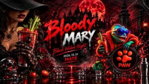 PAW | 🩸Bloody Mary Black Widow Night🕷️ 7️⃣ DJ, 4️⃣ workshop, 4️⃣ stílus @ MATE (26.10.31.)