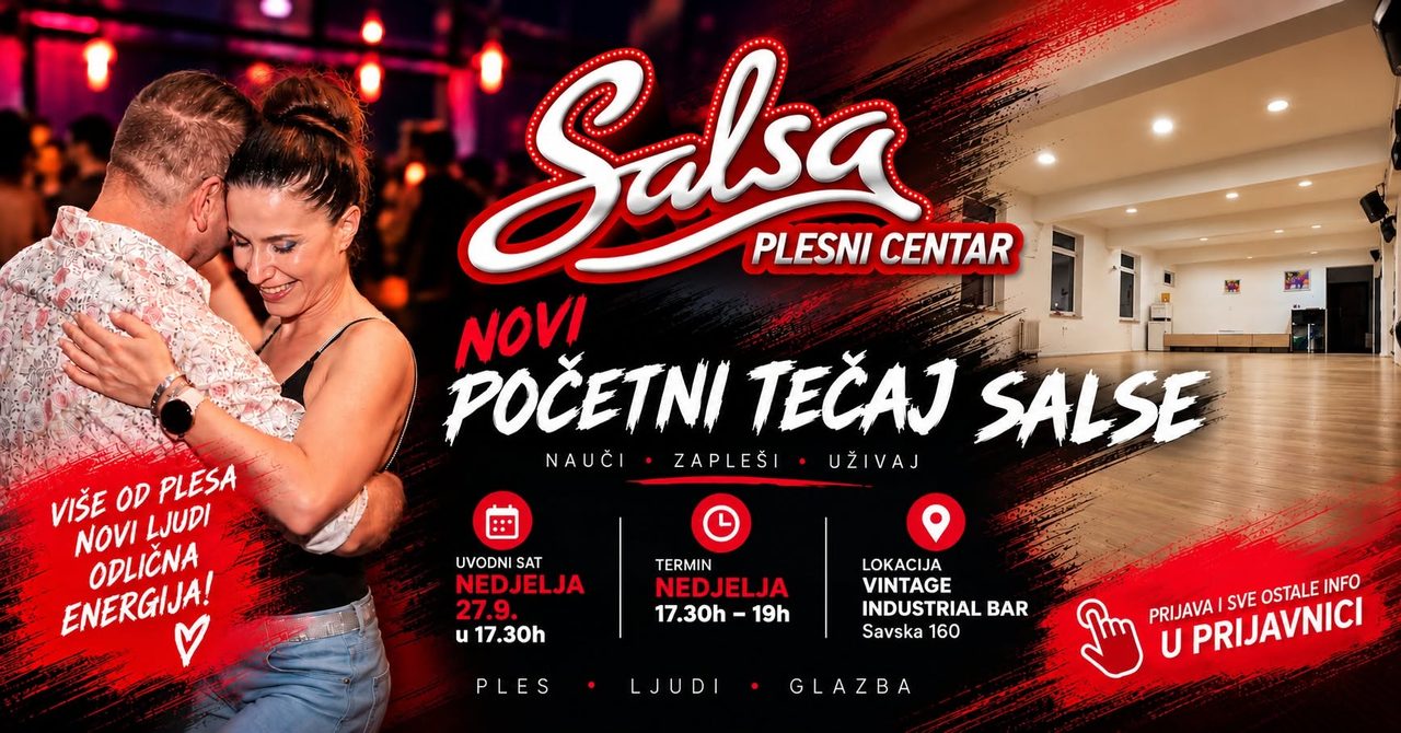 POČETNI TEČAJ SALSE VIKENDOM