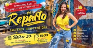 Reparto ingyenes bemutató óra Okt.30., ismerd meg Kuba legnépszerűbb streetdance-ét!