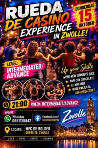Rueda de Casino Experience Intermediated/Advance in Zwolle