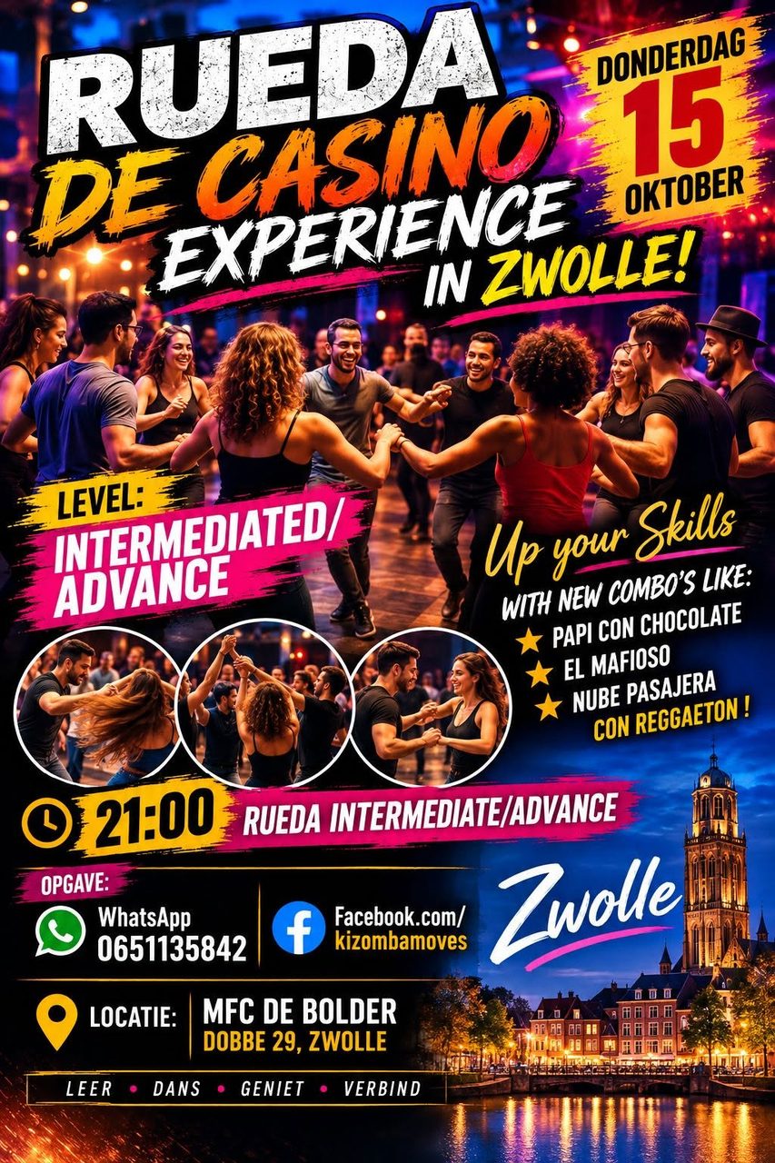 Rueda de Casino Experience Intermediated/Advance in Zwolle