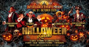 Sa. 31.10.2026 ⭐ HALLOWEEN LATINO ⭐ SBK – 2 FLOORS – 3 DJs – 3 WORKSHOPS