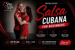 🔥 Salsa Cubana – Sobota 21.11. | 10:30-13:30 Pro začátečníky a mírně pokročilé