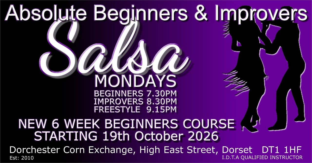 Salsa – Learn to Dance 💃🕺(Absolute Beginners) 6 Week course. Weekly improvers too.