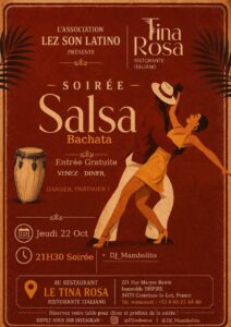 SALSA Y MÁS au Tina Rosa – Castelnau Le Lez